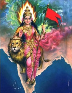 similarity between the picture of Goddess britannia and Bharatmata says the story of great migration