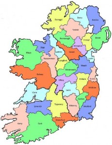 Count map -Ireland