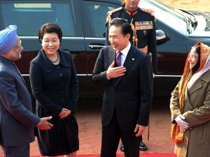 s.korea president in India